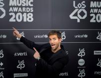 El cantante Pablo Alborán a su llegada a la gala anual de Los40 Music Awards en el Wizink Center de Madrid. EFE/Luca Piergiovanni