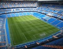 Vista panorámica del estadio Santiago Bernabéu