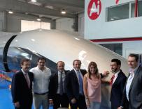 La presidenta de la Junta de Andalucía, Susana Díaz, ha presentado la cápsula de Hyperloop