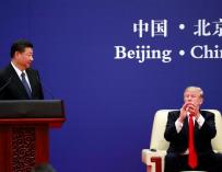 El presidente de China, Xi Jinping, junto a su homólogo de EEUU, Donald Trump