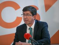 El líder de Ciudadanos en Andalucía, Juan Marín (Foto: Europa Press)