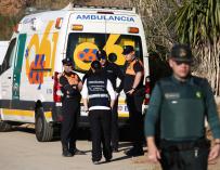 Continúan la búsqueda del niño caído en un pozo en Totalán (Málaga).