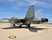 Los cazas F-18 del Ejército del Aire prueban el misil Taurus en el norte de Suecia