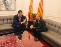 Encuentro entre el presidente Pedro Sánchez y el presidente Quim Torra