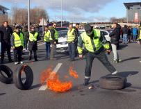 Guardia Ciivl, taxi, M40, Madrid, huelga taxistas