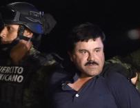 El Chapo Guzmán, tras ser capturado por las autoridades mexicanas