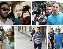 Los miembros de La Manada acuden a firmar a los juzgados de Sevilla