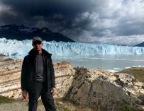 Jeff Bezos durante una visita al glaciar Perito Moreno