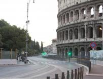 Roma cierra al tráfico de vehículos privados los alrededores del Coliseo