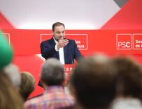 El ministro de Fomento, José Luis Ábalos durante el acto del PSC en Barcelona (Foto: PSOE)