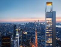 Fotografía de la torre superestrecha de Meganom en Manhattan.