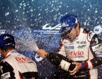 Alonso reforzó su liderato en el Mundial de Resistencia (WEC) al ganar con Toyota las 1.000 Millas de Sebring (EFE/JAMES MOY)