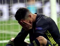 Cristiano digirió mal la derrota ante el equipo de Simeone.