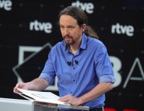 Pablo Iglesias en el debate de RTVE
