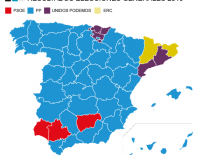 Mapa de resultados elecciones generales 2016