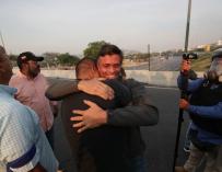 Leopoldo López, tras salir del arresto domiciliario