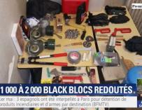 Material incautado a los detenidos en París, entre ellos tres españoles