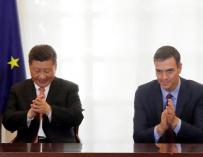 Fotografía de Sánchez y Xi Jinping / EFE