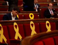 Miquel Iceta en el Parlament catalán