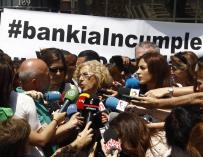 Carmena ve "gran afán de escucha" en Bankia, pero hablarán de sus pisos vacíos cuando llegue a la Alcaldía