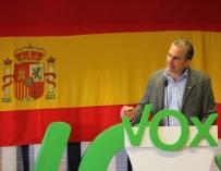 El secretario general de Vox, Javier Ortega Smith, en un acto en Cuenca