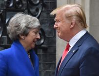 Theresa May y Donald Trump