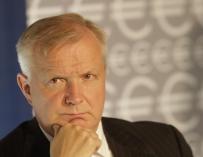 El comisario europeo de Asuntos Económicos, Olli Rehn, se muestra por fin optimista con España.