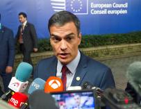 El presidente del Gobierno español, Pedro Sánchez, tras la cumbre informal de los líderes de la Unión Europea. /EFE