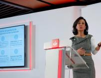 Ana Botín en la presentación de resultados del Santander