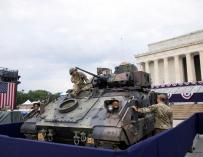Tanques en el desfile del 4 de julio organizado por Trump