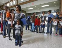 Familias inmigrantes en la frontera de EEUU