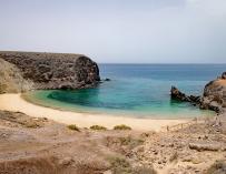 Fotografía de la Playa del Papagayo (Lanzarote).