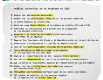 Sánchez rectifica con el Ibex y retira de su programa ataques a las grandes empresas