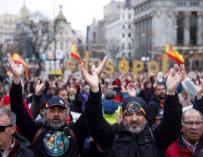 Manifestación de Jusapol en Madrid. /EFE