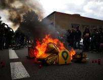 Protesta de 'riders' de Glovo en Barcelona. /Europa Press