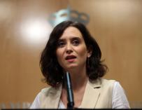 La candidata del PP a la Presidencia de la Comunidad de Madrid, Isabel Díaz Ayuso. /EFE