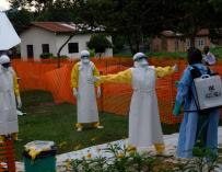 Trabajo contra el ébola en República Democrática del Congo