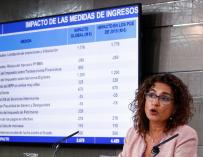 María Jesús Montero, presenta el borrador de plan presupuestario / EFE