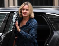 Amber Rudd ha presentado su dimisión por sus discrepancias con Boris Johnson. / EFE