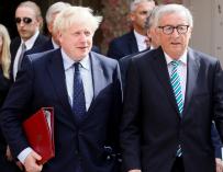 Boris Johnson y Jean-Claude Juncker