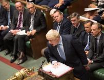 Boris Johnson, en el Parlamento británico