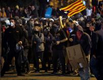 Tercer día de protestas en Cataluña