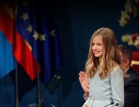 La Princesa de Asturias se compromete a servir a España con "entrega y esfuerzo". /EFE