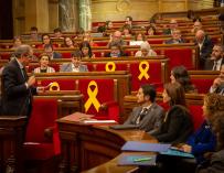Pleno en el Parlamento Catalán