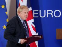 Boris Johnson, en la cumbre con la UE