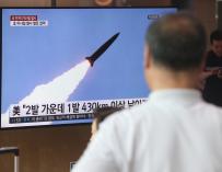Lanzamiento de dos misiles de corto alcance en Corea del Norte