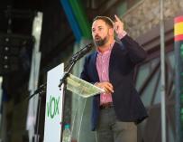El presidente de Vox, Santiago Abascal, en un acto en Málaga