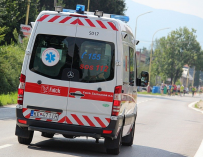 Fotografía de una ambulancia de Rusia.