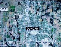 El tiroteo tuvo lugar en Duncan. /Google