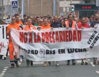 Estibadores de Bilbao en huelga
